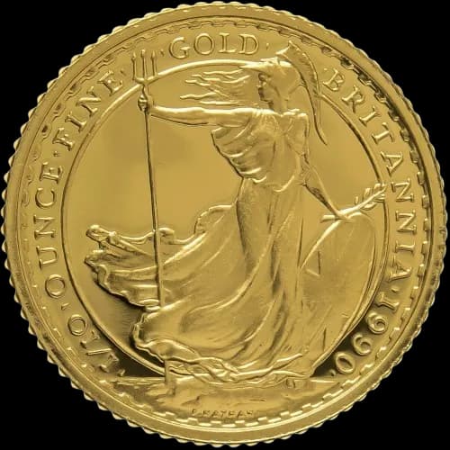 Britannia 1/10 uncji Złota 1990 - Front
