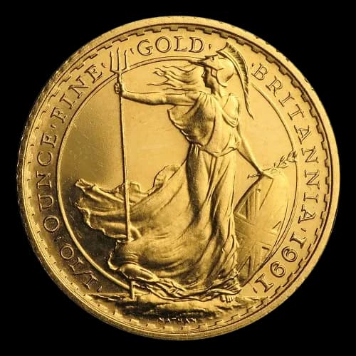 Britannia 1/10 uncji Złota 1991 - Front