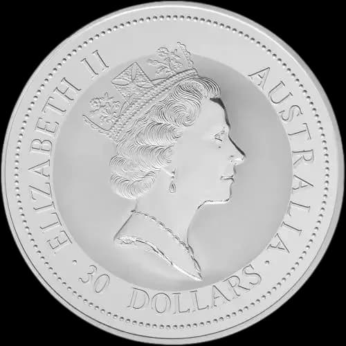 Kookaburra 1000g srebra 1994 - Back