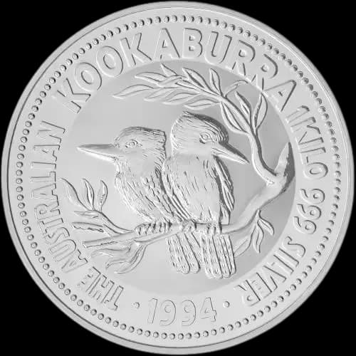 Kookaburra 1000g srebra 1994 - Front