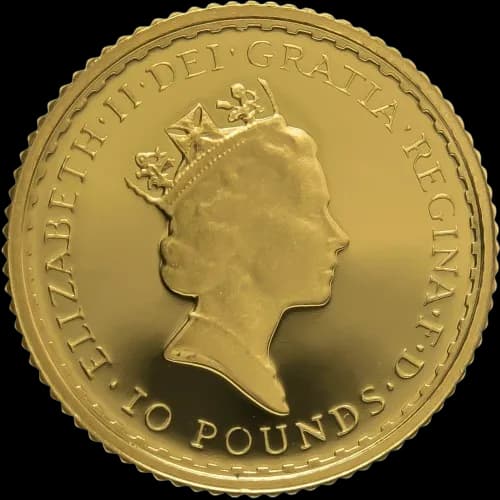 Britannia 1/10 uncji Złota 1997 - Back