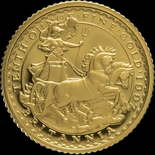 Britannia 1/10 uncji Złota 1997 - Front