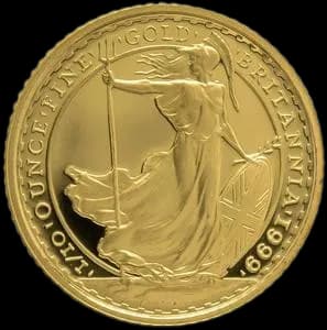 Britannia 1/10 uncji Złota 1999 - Front