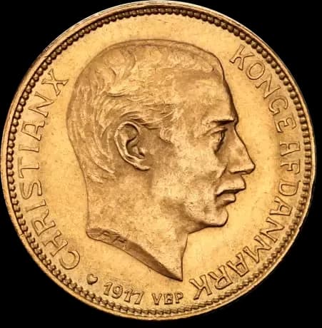 20 Koron Duńskich Christian X - Front