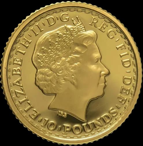 Britannia 1/10 uncji Złota 2003 - Back