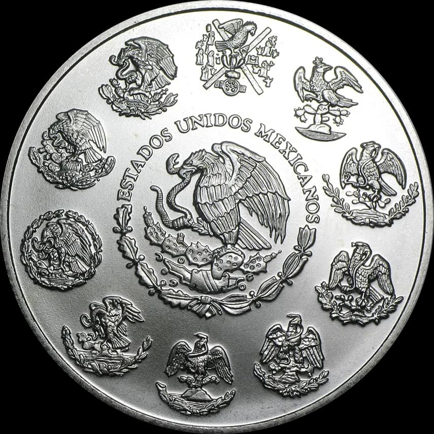 Mexican Libertad 1 uncja srebra 2004 - Back