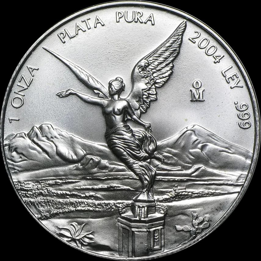Mexican Libertad 1 uncja srebra 2004 - Front