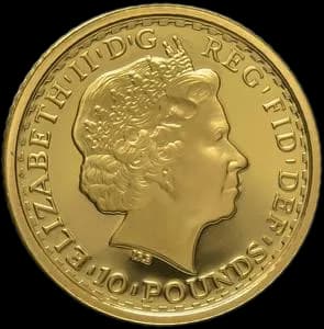 Britannia 1/10 uncji Złota 2010 - Back