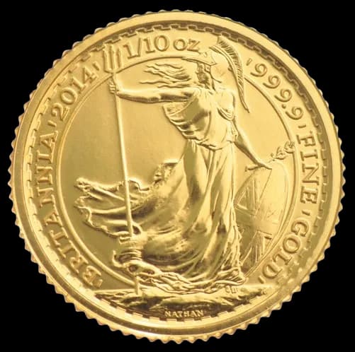 Britannia 1/10 uncji Złota 2014 - Front