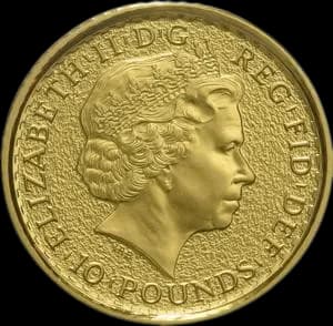 Britannia 1/10 uncji Złota 2015 - Back