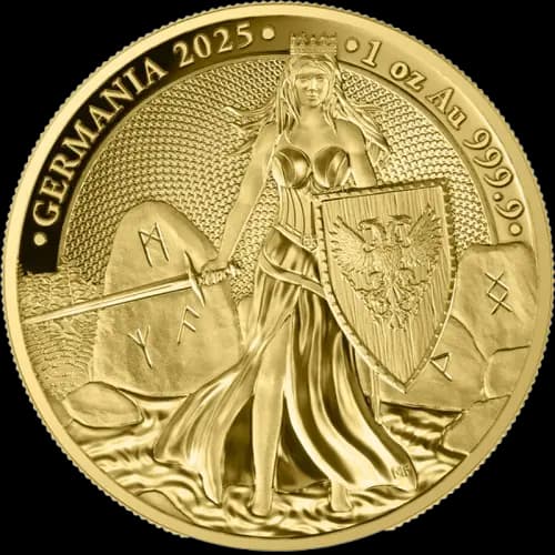Germania 1 uncja Złota 2025 Proof - Front