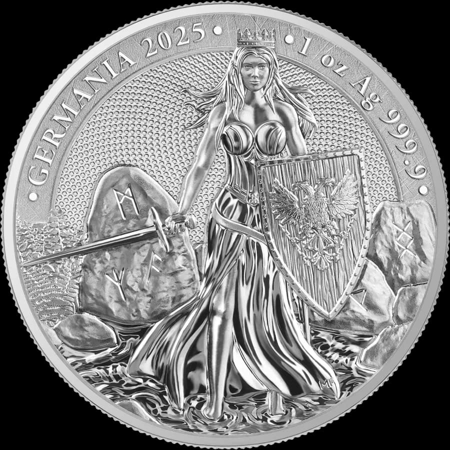 Germania 1 uncja Srebra 2025 - Front