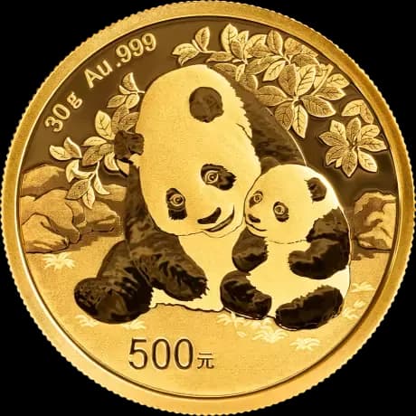Chińska Panda 30g złota 2024 - Front