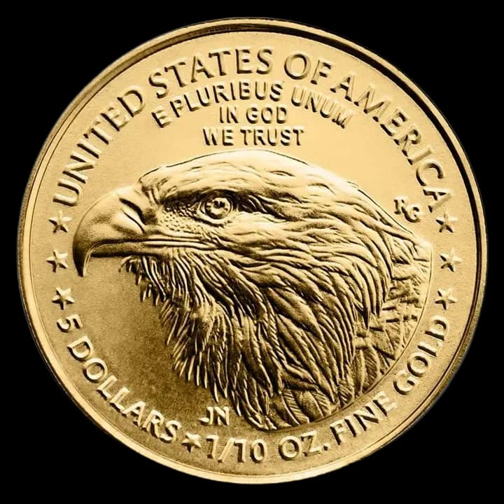 Amerykański Orzeł 1/10 uncji złota 2024 - Back