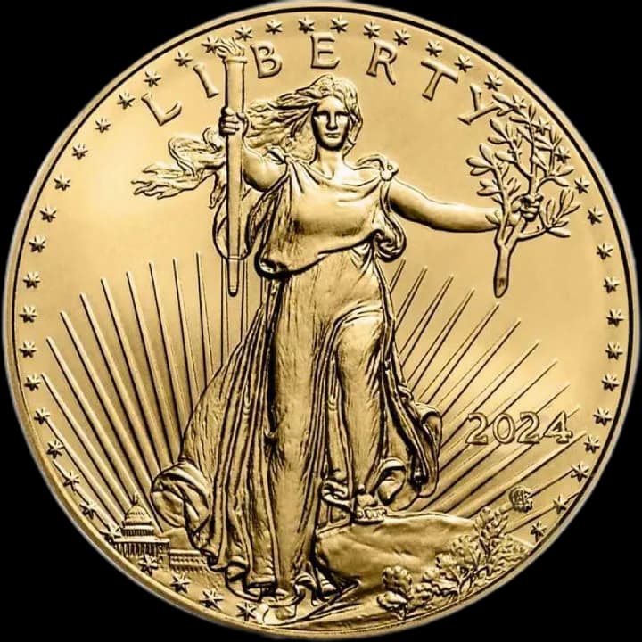 Amerykański Orzeł 1/2 uncji złota 2024 - Front
