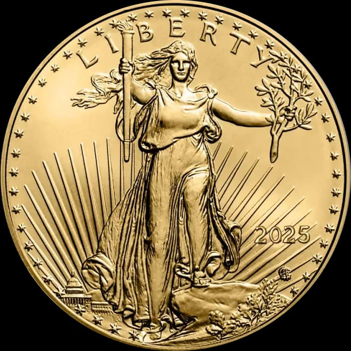 Amerykański Orzeł 1/2 uncji złota 2025 - Front