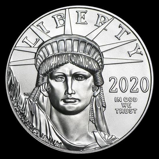 Amerykański Orzeł 1 uncja platyny 2020 - Front