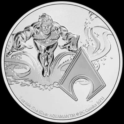 Niue: DC Comics - Auqaman 1 uncja srebra 2022 - Front