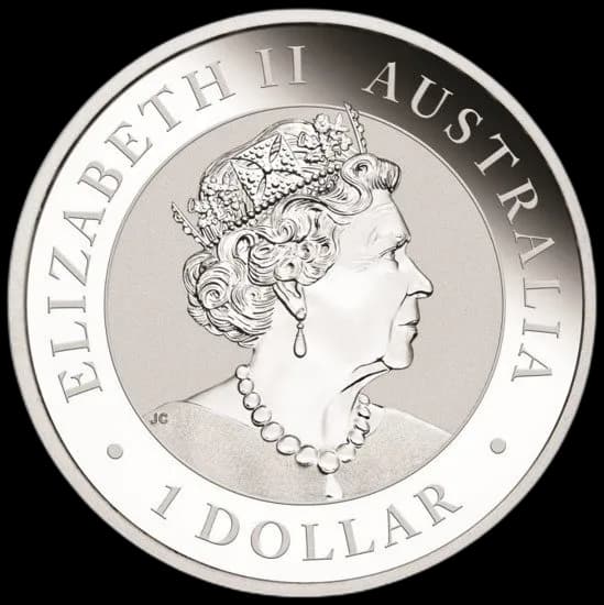 Australijski Emu 1 uncja srebra 2019 - Back