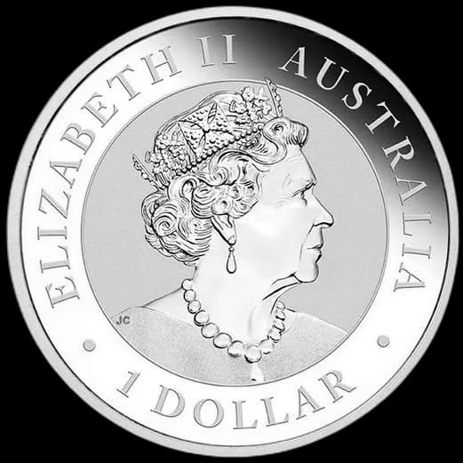 Australijski Emu 1 uncja srebra 2021 - Back