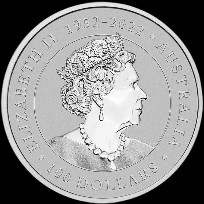Australijski Kangur 1 uncja platyny 2023 - Back