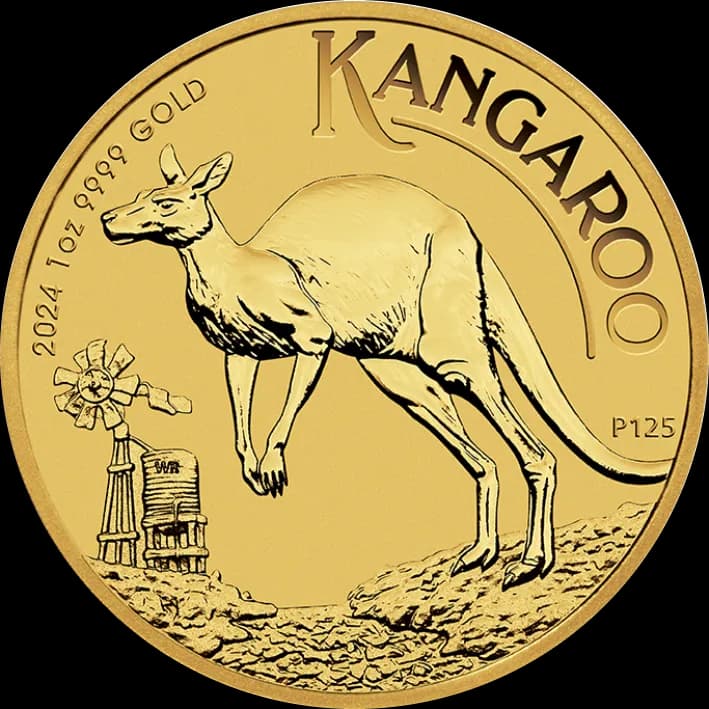 Australijski Kangur 1 uncja Złota 2024 - Front