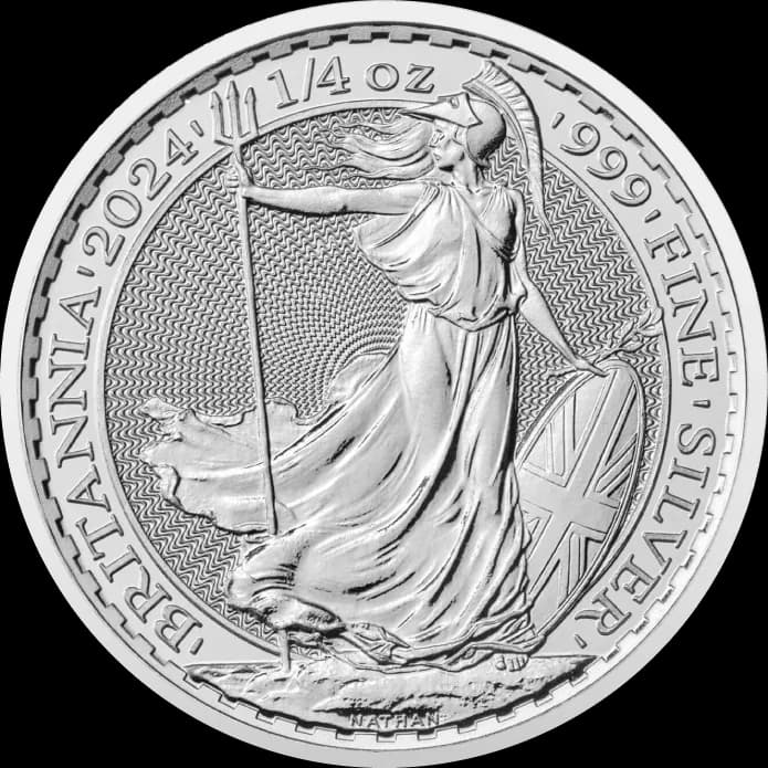 Britannia 1/4 uncji Srebra 2024 - Front