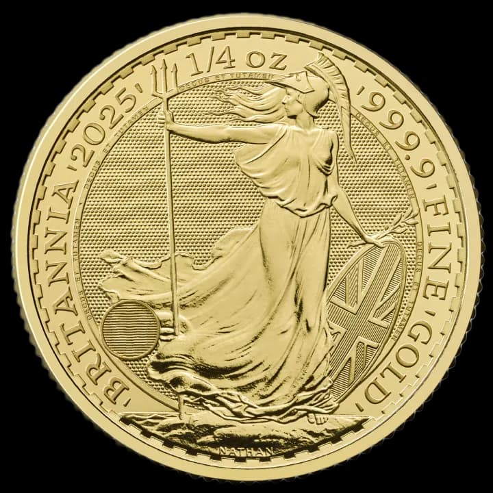 Britannia 1/4 uncji Złota 2025 - Front