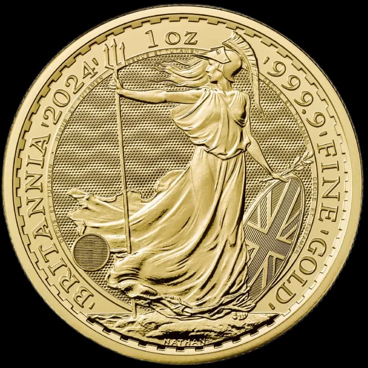 Britannia 1 uncja złota 2024 - Front