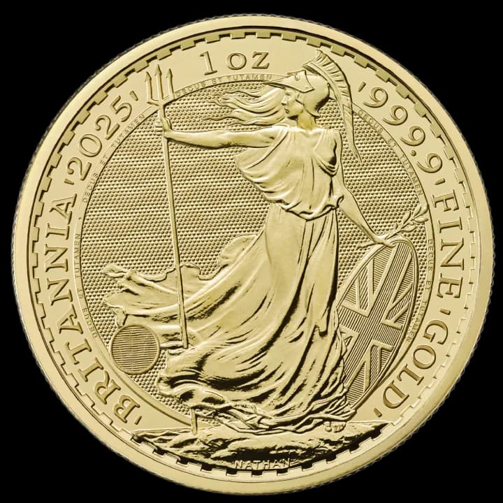 Britannia 1 uncja Złota 2025 - Front