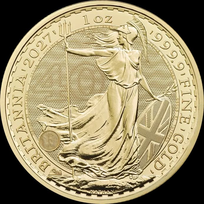 Britannia 1 uncja Złota 2027 - Front