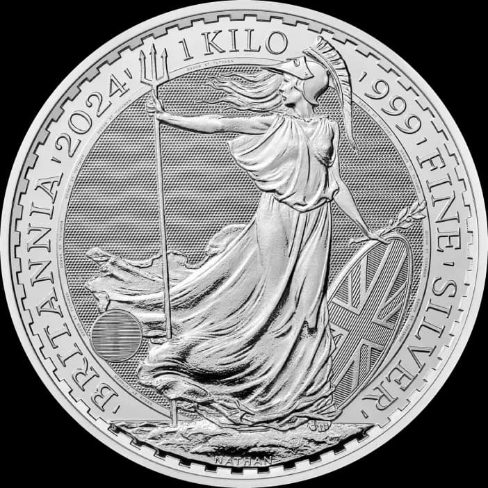 Britannia 1000g Srebra 2024 - Front