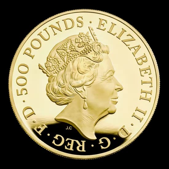 Britannia 5 uncji Złota 2022 Proof - Back