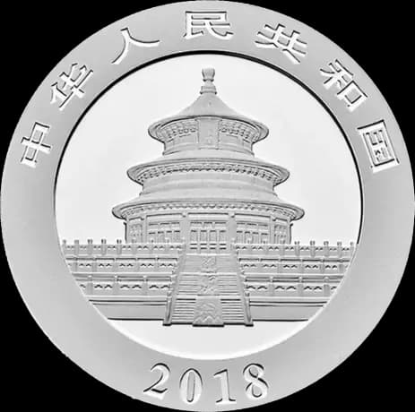 Chińska Panda 30g srebra 2018 - Back