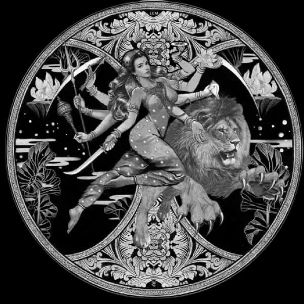 Durga Cameroon 1 uncja srebra 2024 - Front