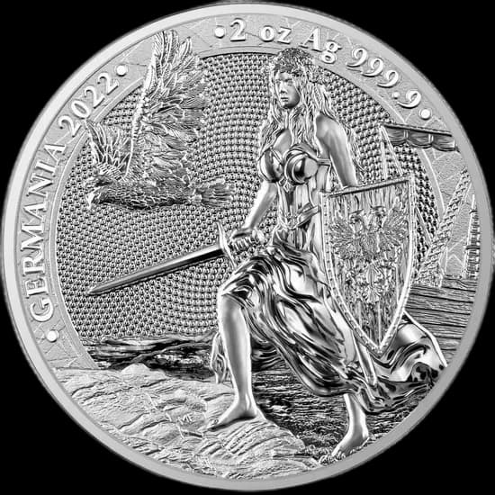 Germania 2 uncje Srebra 2022 - Front