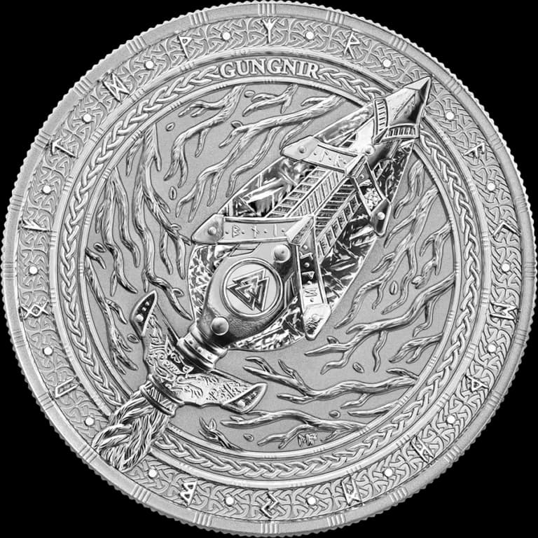 Artefacts: Gungnir 1 uncja srebra 2026 - Front