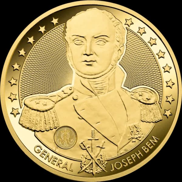 Józef Bem – Dukat 1 uncja Złota 2024 - Front