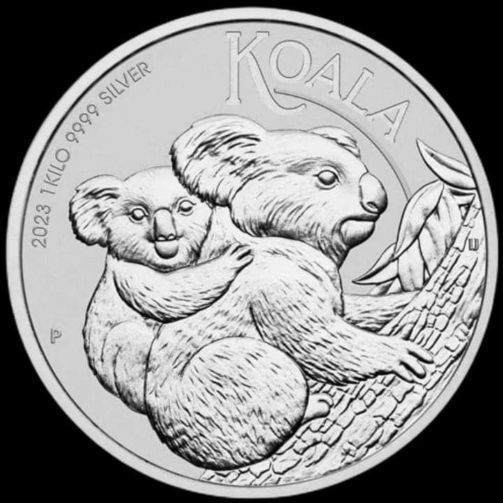 Koala 1000g srebra 2023 - Front