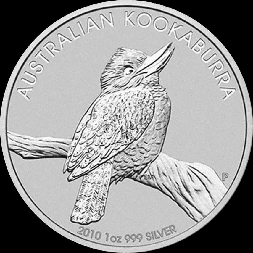 Kookaburra 1 uncja srebra 2010 - Front