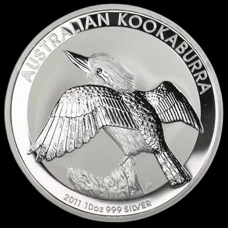 Kookaburra 1 uncja srebra 2011 - Front