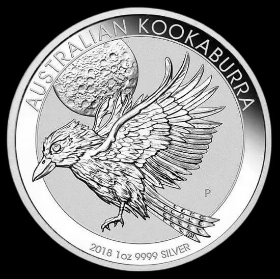 Kookaburra 1 uncja srebra 2018 - Front