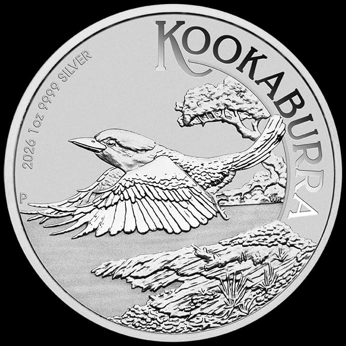 Kookaburra 1 uncja srebra 2026 - Front