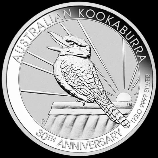 Kookaburra 1000g srebra 2020 - Front