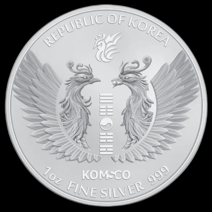 Korean Phoenix 1 uncja Srebra 2022 - Back