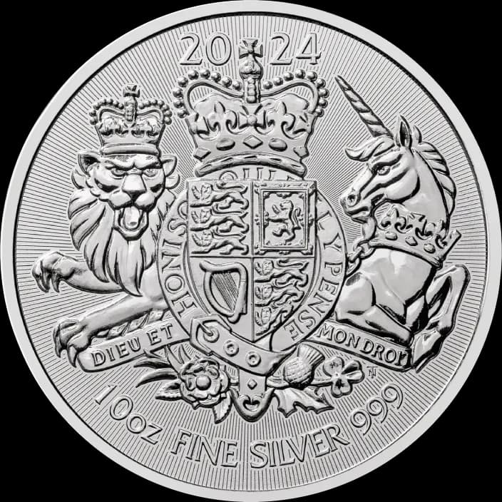 Królewskie Herby 10 uncji srebra 2024 - Front