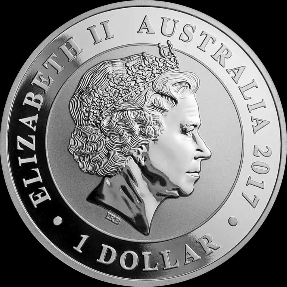 Australijski Łabędź 1 uncja srebra 2017 - Back