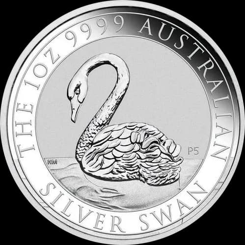 Australijski Łabędź 1 uncja srebra 2021 - Front