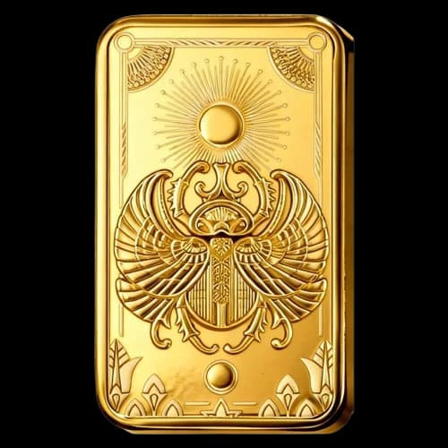 Sztabka Lucky Scarab 5g złota PAMP - Front