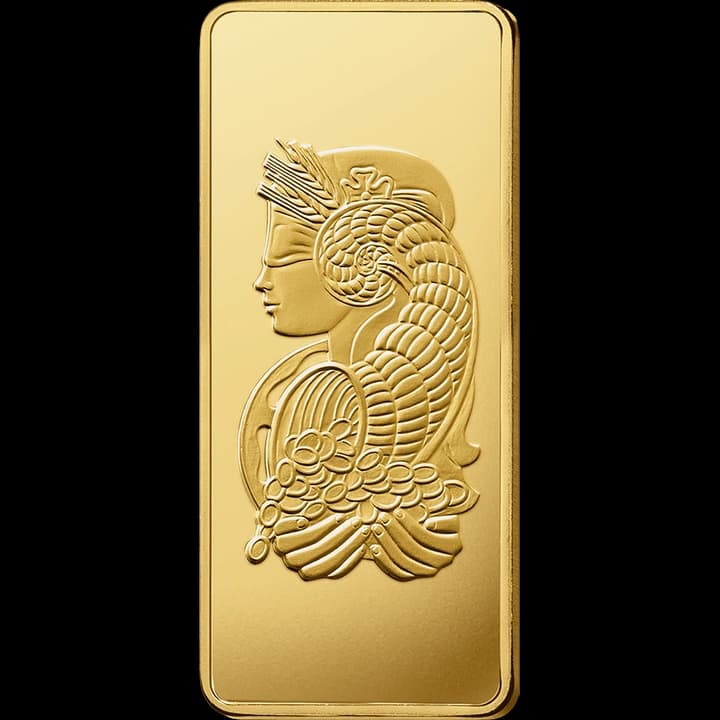Sztabka 1000g złota PAMP - Front